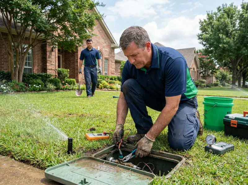 Sprinkler System Spring Startup in Dallas, TX